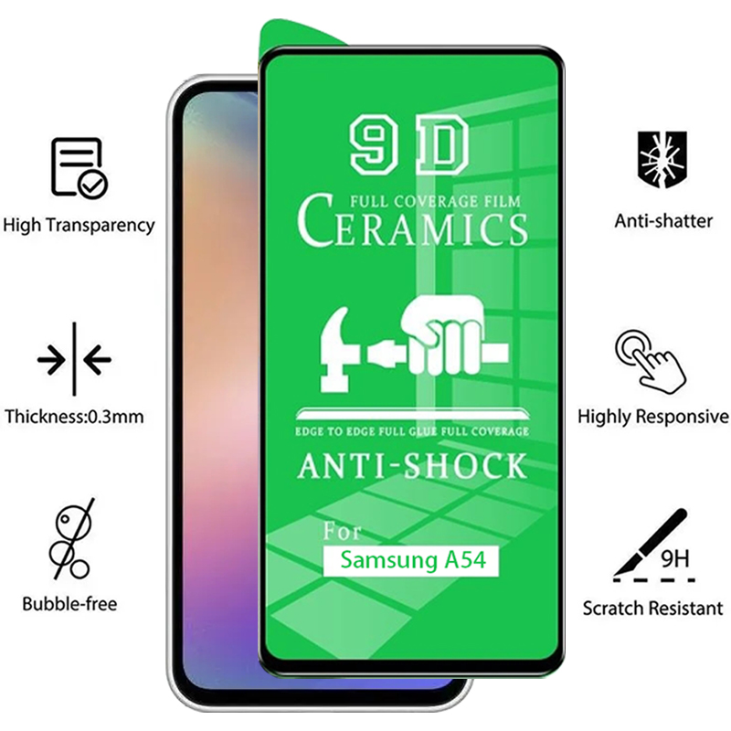 Protecteur d'écran en film céramique pour Samsung, A54, 5G, A14, A34, A50, A53, A12, A73, A33, A72, A52, A23, A51, A71, A13, A34, A52S, 5 pièces n° 3