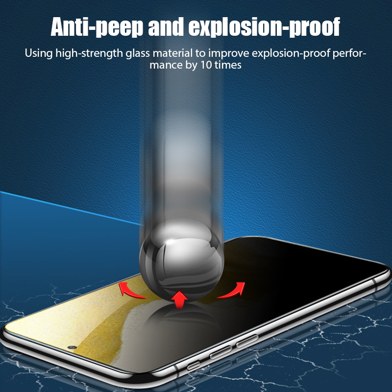 Protecteur d'écran de confidentialité pour Samsung, verre anti-espion pour Samsung S21, S20, FE, A13, A52S, A32, A22, A73, A53, A33, A23, 5G, A12, A31, A51, 3 pièces n° 5