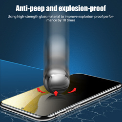 Protecteur d'écran de confidentialité pour Samsung, verre anti-espion pour Samsung S21, S20, FE, A13, A52S, A32, A22, A73, A53, A33, A23, 5G, A12, A31, A51, 3 pièces small picture n° 5