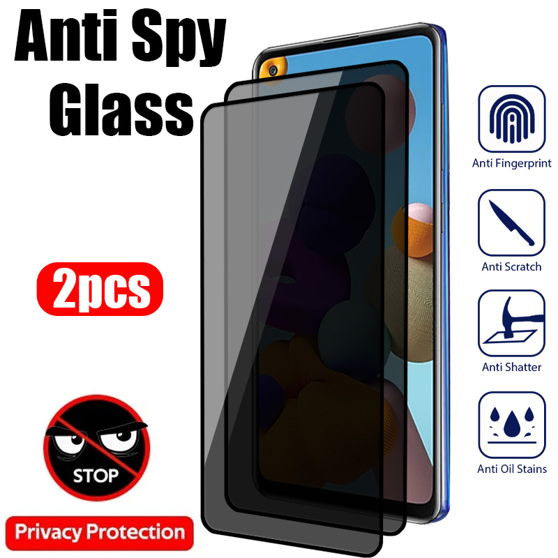 Protecteur d'écran anti-espion pour Samsung Galaxy, couverture complète, verre 5G, A53, A13, A33, A23, S20, S21 FE, 2 pièces n° 1