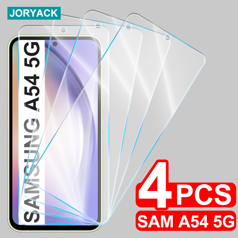 Protecteur d'Écran en Verre à Couverture Complète, 4 Pièces, pour Samsung Galaxy A54 A34 A23 A53 A73 A52 A52S A72 A33 A51 A71 4G A42 n° 1