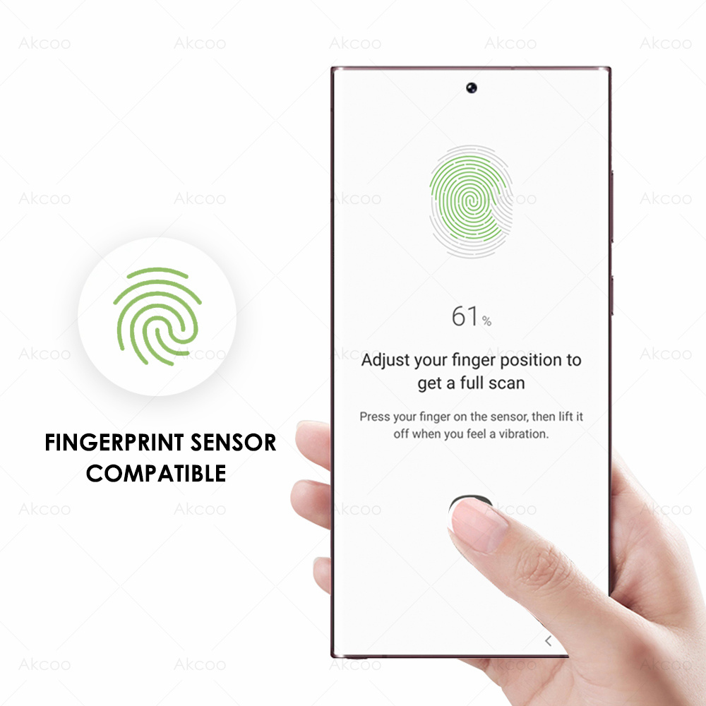 Akcoo Galaxy S23 Ultra Protecteur d'écran, film en verre trempé, compatible avec le capteur d'empreintes digitales, Samsung Galaxy S23 Ultra 5G n° 3