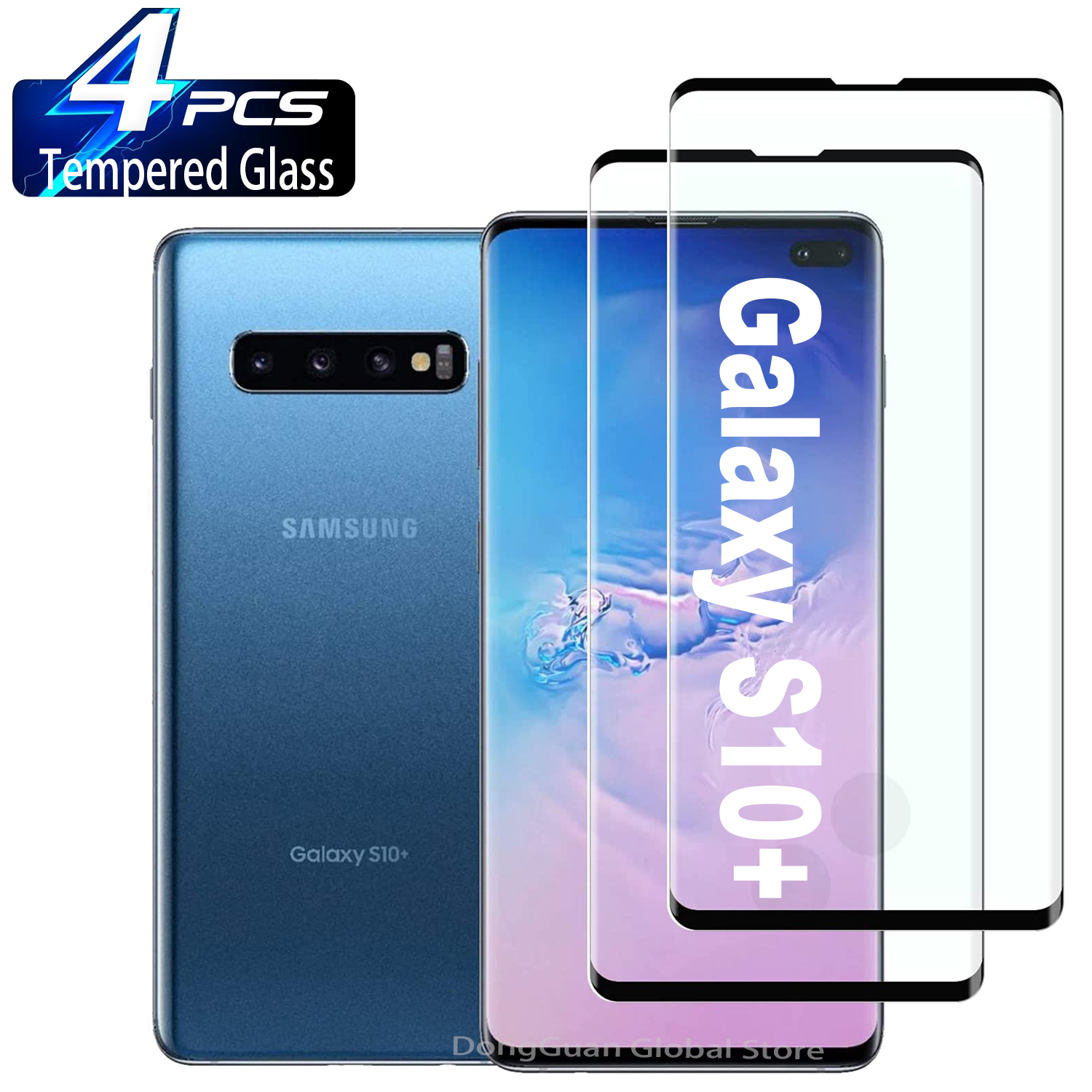 Protecteur d'écran incurvé anti-rayures pour Samsung Galaxy, verre Guatemala, S10 Plus, S20, S21, S22, S23 Ultra Plus, 2 pièces, 4 pièces n° 1