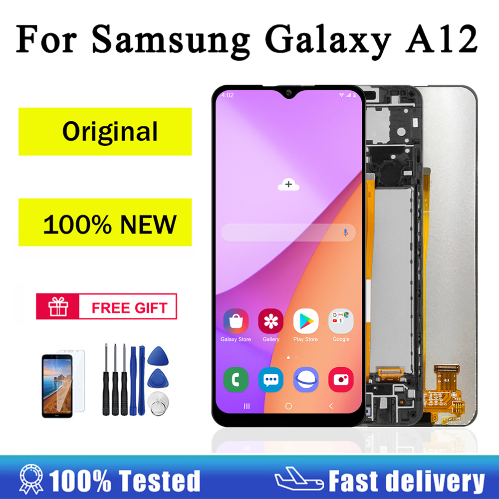 Original pour Samsung Galaxy A12 LCD A125F SM-A125F A125 écran tactile Hébergements eur pour Samsung A12 remplacement d'écran n° 1