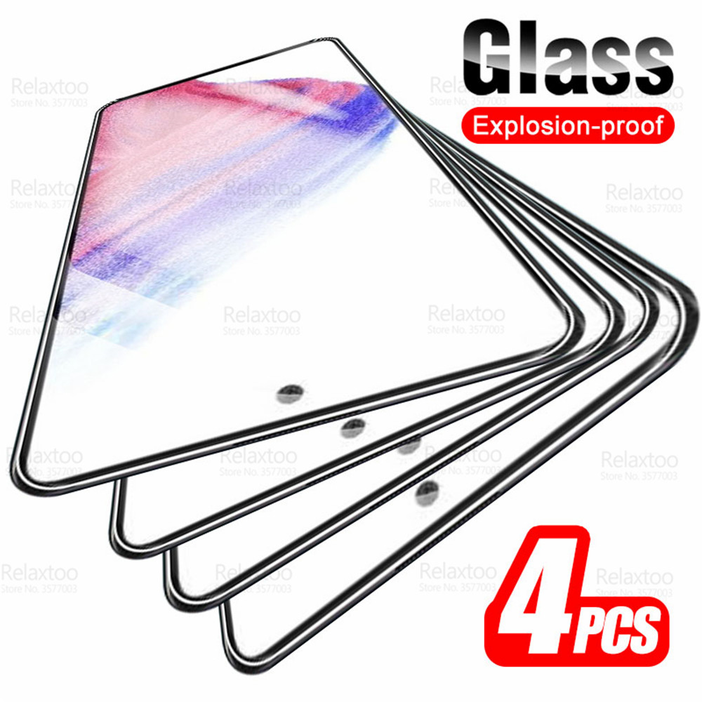 Verre de protection pour Samsung Galaxy A53 5G, protecteur d'écran, Samsung A 53 53A 2022 A536B 6.5 , film de sécurité en verre du Guatemala, 4 pièces n° 1