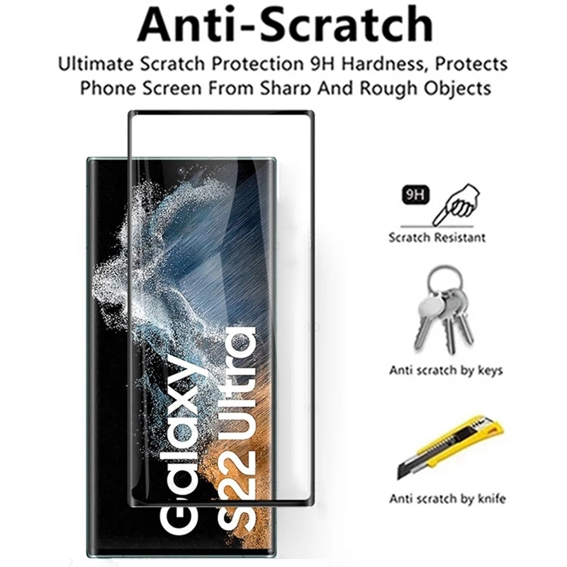 Protecteur d'écran, 2 pièces, Film en verre trempé pour Samsung Galaxy S22 Ultra S21 S23 Plus s20 s21 FE S23 Plus n° 2