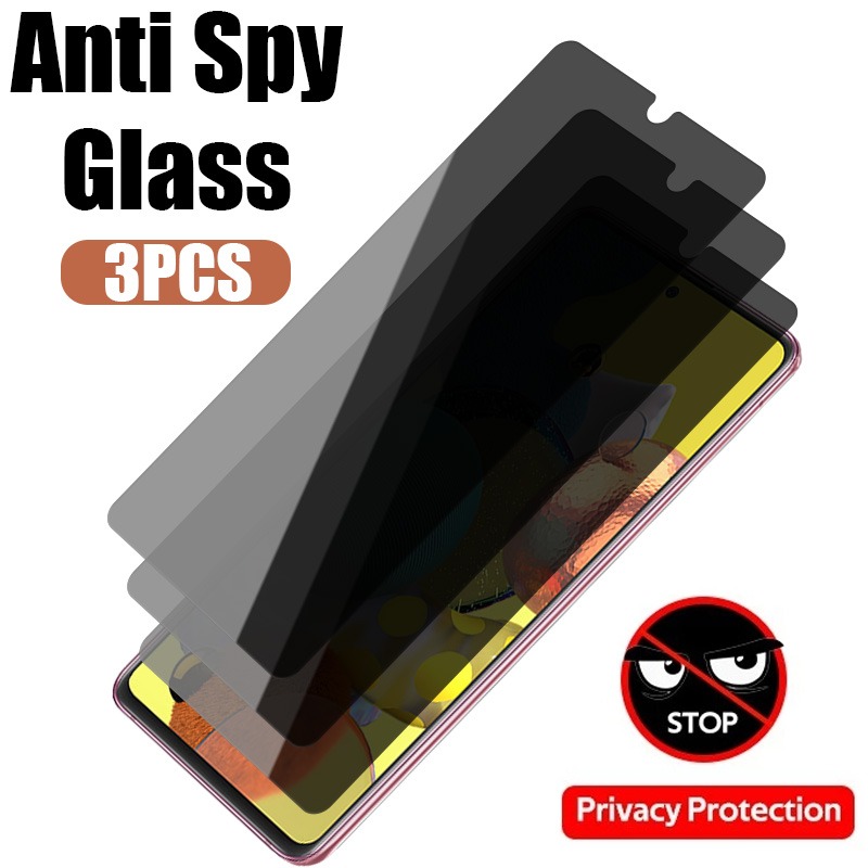 Protecteur d'écran anti-espion pour Samsung Galaxy, verre de protection de la vie privée pour Samsung Galaxy A53, A12, A32, A52S5G, A13, A51, A71, A70, A72, A52, 3 pièces n° 1