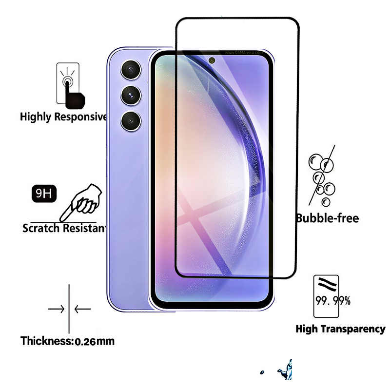 Film protecteur d'écran en verre guatémaltèque pour Samsung Galaxy, A54, A34, A24, A14, A04, E, A04S, A13, 4G, A23, A33, A53, A73, 5G, 4-1 pièces n° 4