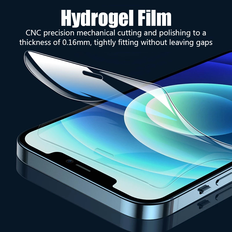 Film Hydrogel en verre trempé à couverture complète pour iPhone, 5 pièces, pour iPhone 14 7 8 6 Plus Xs Max XR X SE 2022 n° 3