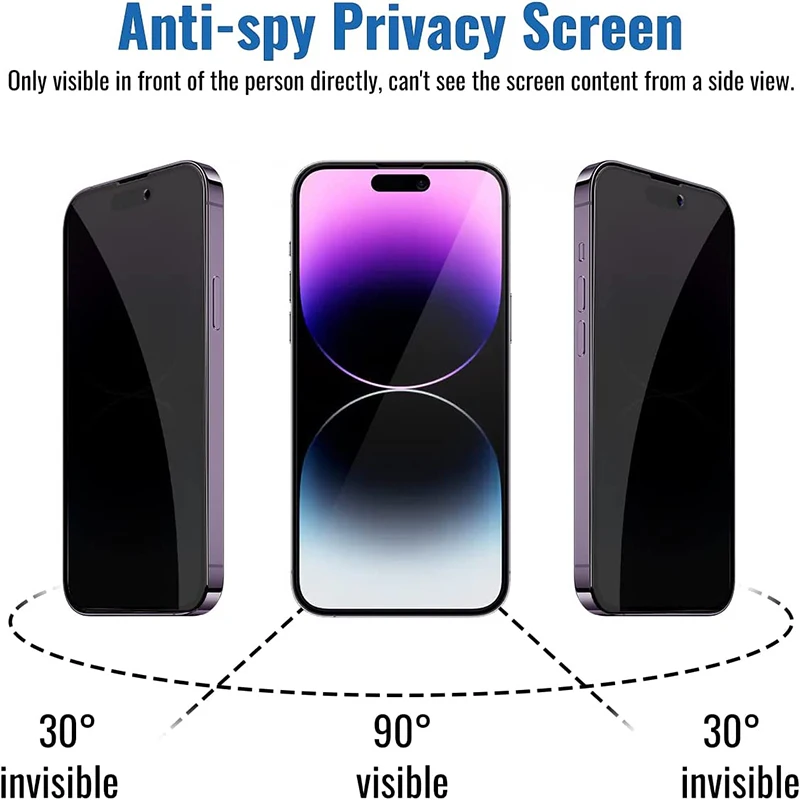 Protecteur d'écran anti-espion pour Apple, verre guatémaltèque, film de confidentialité, iPhone 15, 14, 11 Pro, XS Max, X, 13, 12 Mini, Poly, 8 Plus, SE, 2022, 1 à 5 pièces n° 2