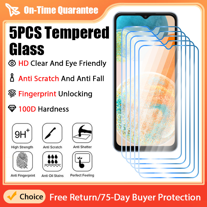 Protecteur d'écran en verre pour Samsung, Samsung S22 Plus, S21, S20 FE, 5G, A54, A53, A72, Guatemala, A73, A53, A33, A23, A52S, A32, A22, 5G, 5 pièces n° 1