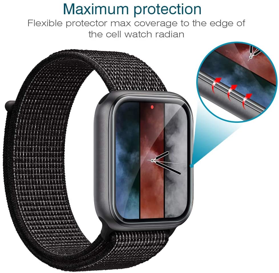 Protecteur d'écran pour Apple Watch, Film de protection en verre HD, iWatch 6, SE, 5, 4, Série 7, 8, 44mm, 40mm, 45mm, 41mm, 38mm, 42mm n° 2