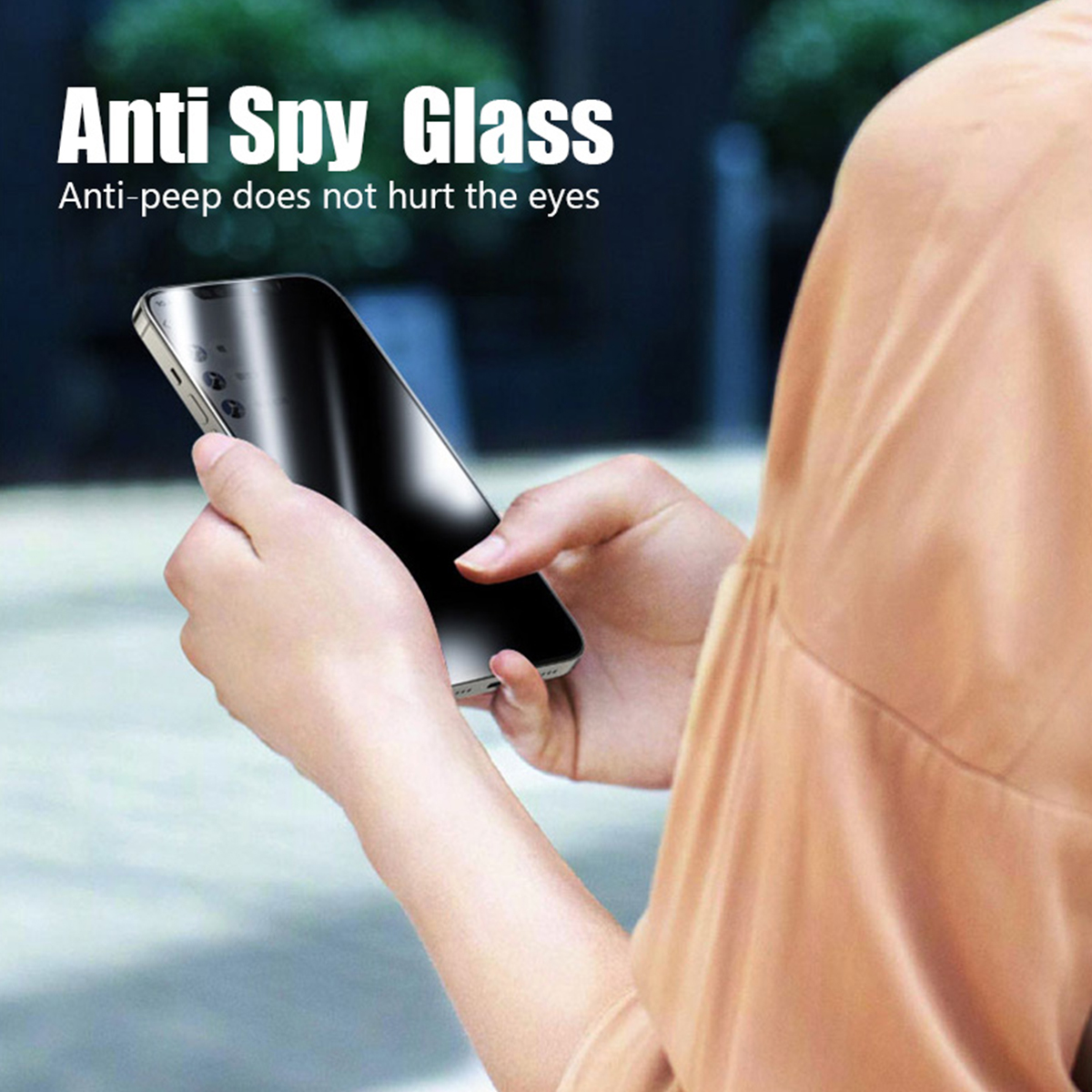 Protecteur d'écran anti-espion pour iPhone, verre de confidentialité pour iPhone 14 Pro Max 7 8 Plus 13 12 11 Pro Max Mini Poly XS X SE, 4 pièces n° 2