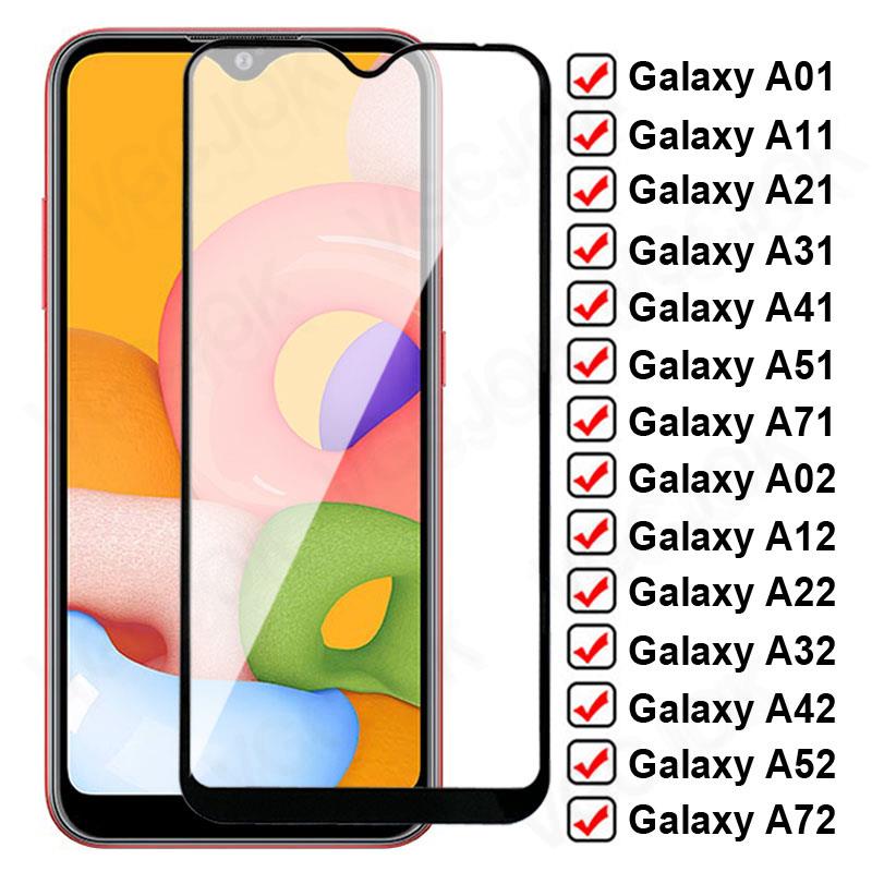 Protecteur d'écran pour Samsung Galaxy, Film en verre trempé 100D pour modèles A01, A11, A21, A31, A41, A51, A71, A02, A12, A22, A32, A52, A72 n° 1