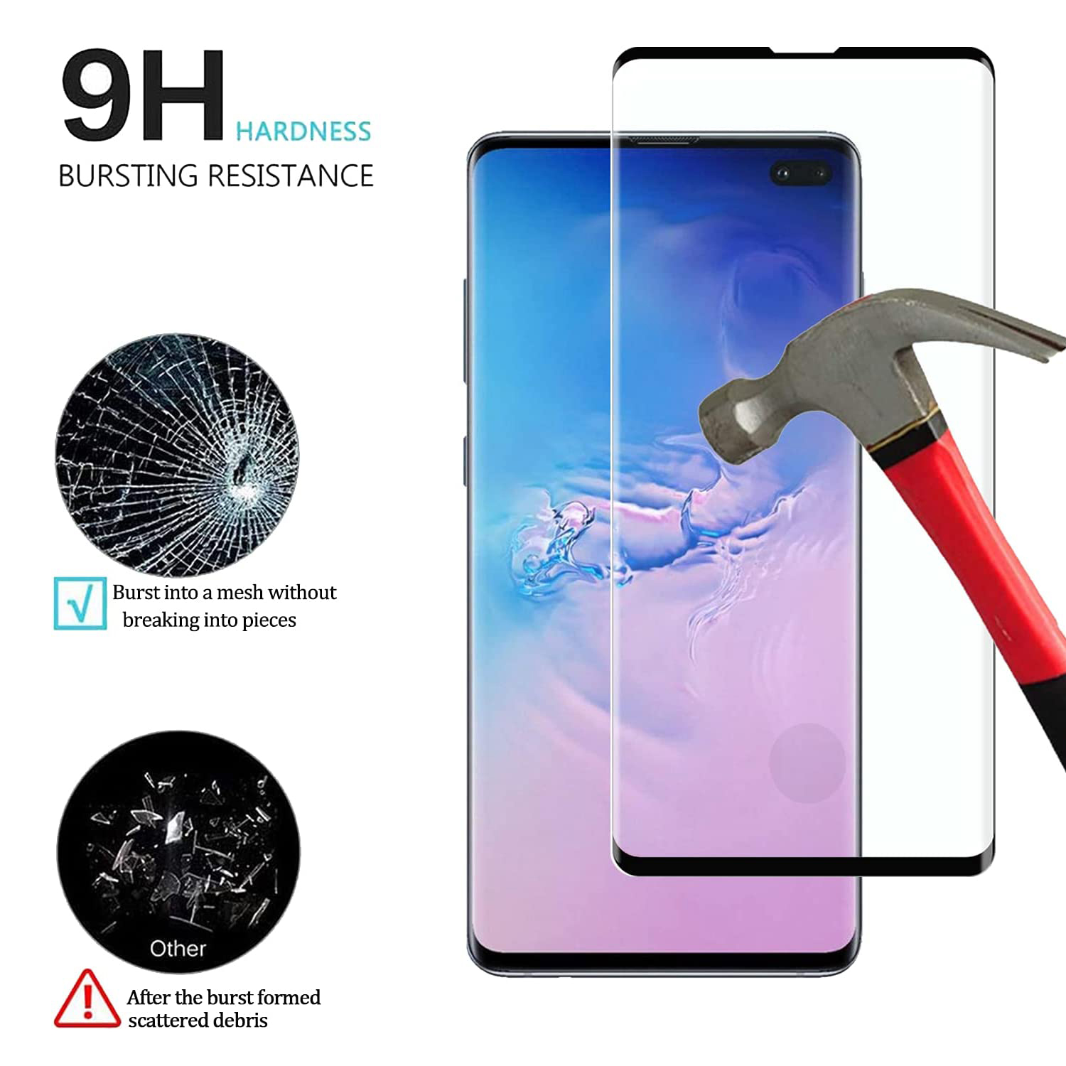 Protecteur d'écran incurvé anti-rayures pour Samsung Galaxy, verre Guatemala, S10 Plus, S20, S21, S22, S23 Ultra Plus, 2 pièces, 4 pièces n° 5