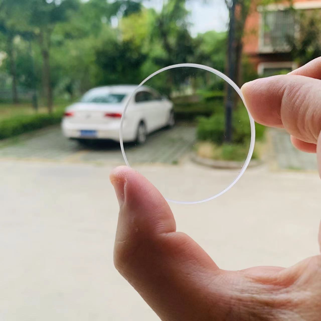 Verre de fenêtre à Quartz UV et IR, forme ronde, diamètre 58mm et épaisseur 4mm, Transparent, JGS2 n° 1