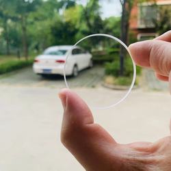 Verre de fenêtre à Quartz UV et IR, forme ronde, diamètre 58mm et épaisseur 4mm, Transparent, JGS2