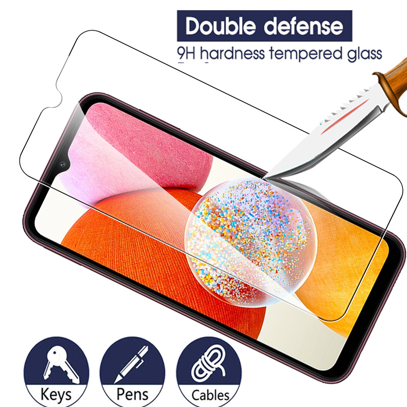 Coque de Protection en verre trempé 10D pour Samsung galaxy A14, 3 pièces, Film HD, 4G, 5G, pour modèles A54, A34, A24, SamsungA24 n° 2