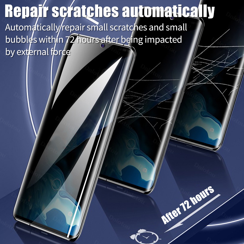 Film Hydrogel Anti-espion pour Samsung Galaxy S22 Ultra, Protecteur d'Écran de Confidentialité, S21, S20 Plus, FE, A73, A53, A13, A33, A72, A52, Note 20, 10 n° 6