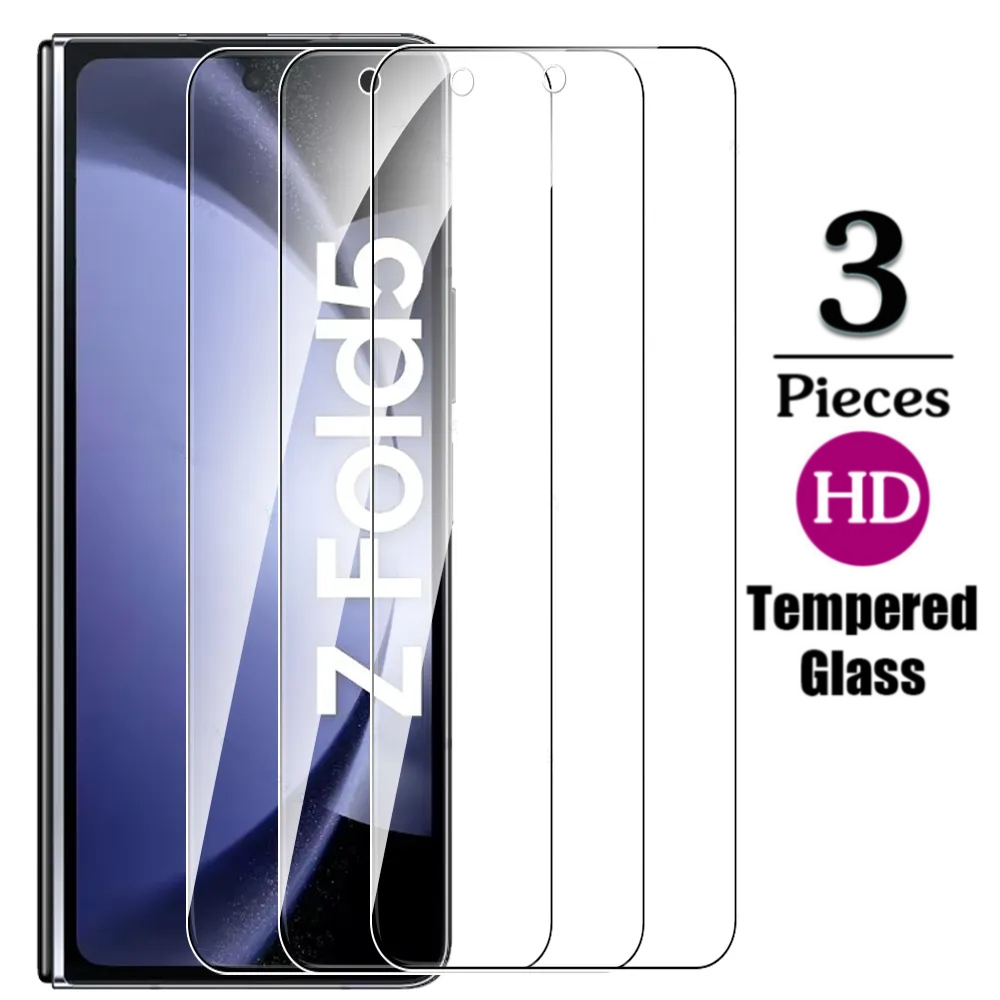Protecteur d'écran extérieur anti-éclats pour Samsung Galaxy Z, verre guatémaltèque, film de protection respectueux de la coque, possède 5, 5G, 3 pièces, 1 pièces n° 1