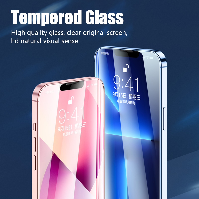 Protecteur d'écran en verre guatémaltèque pour iPhone, iPhone 15, 14, 13, 12, 11 Pro Max, Mini, 14, 15 Plus, 7, 8, Poly, X, Xs Max, SE, 2020, 2022, 3 pièces n° 6