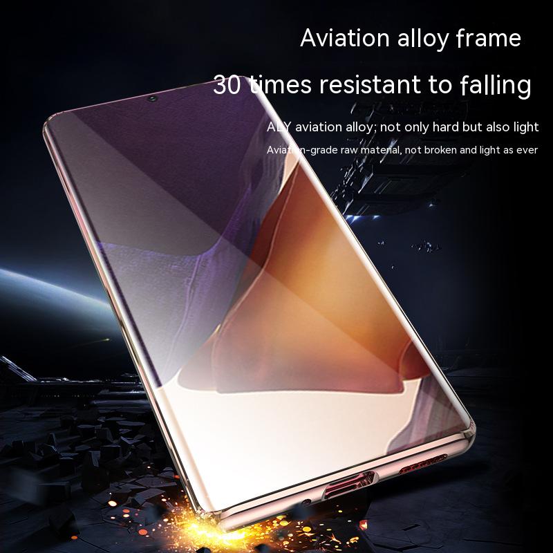 Coque magnétique en alliage métallique pour Samsung Galaxy, coque de protection en verre anti-espionnage, écran Full Surround HD, 360 °, S21, S22, S23 Ultra n° 3