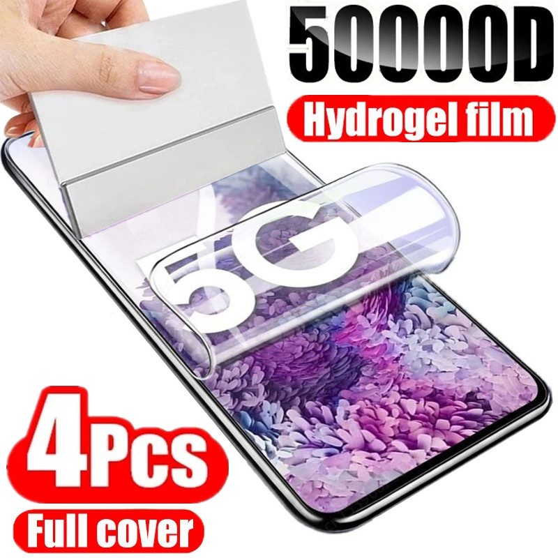 Film hydrogel pour Samsung Galaxy S23 Ultra, S22, S10, S9, S8 Plus, S21, S20 FE, protecteurs d'écran pour Samsung Note 20, 10 Plus, 4 pièces n° 1