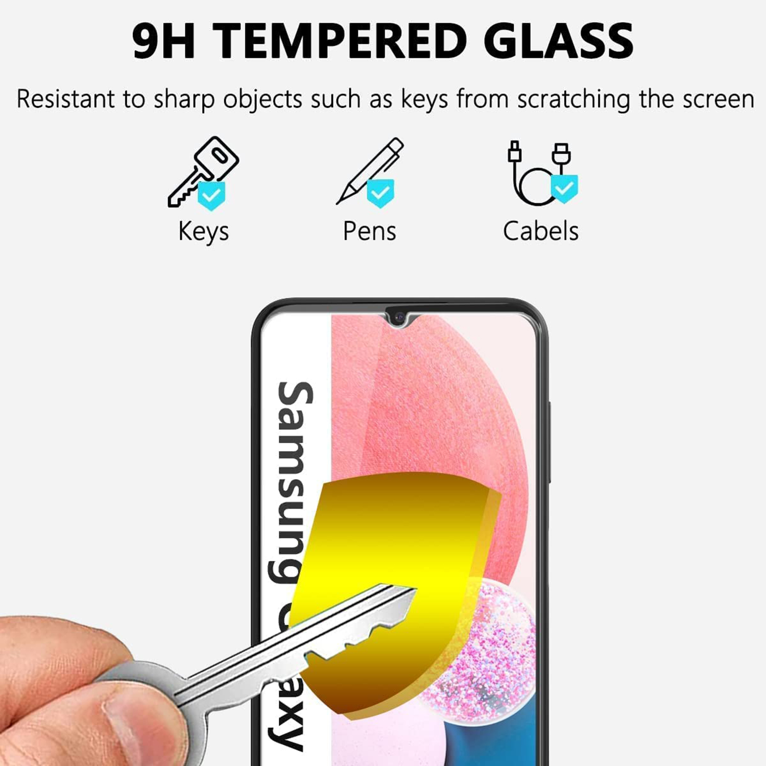 Film protecteur d'écran en verre pour Samsung Galaxy, verre Guatemala, A14, A13, A12, A23, A05, A24, A53, A52, A34, A54, A22, 5G, S20FE, S21FE, 5G, 4 pièces n° 6