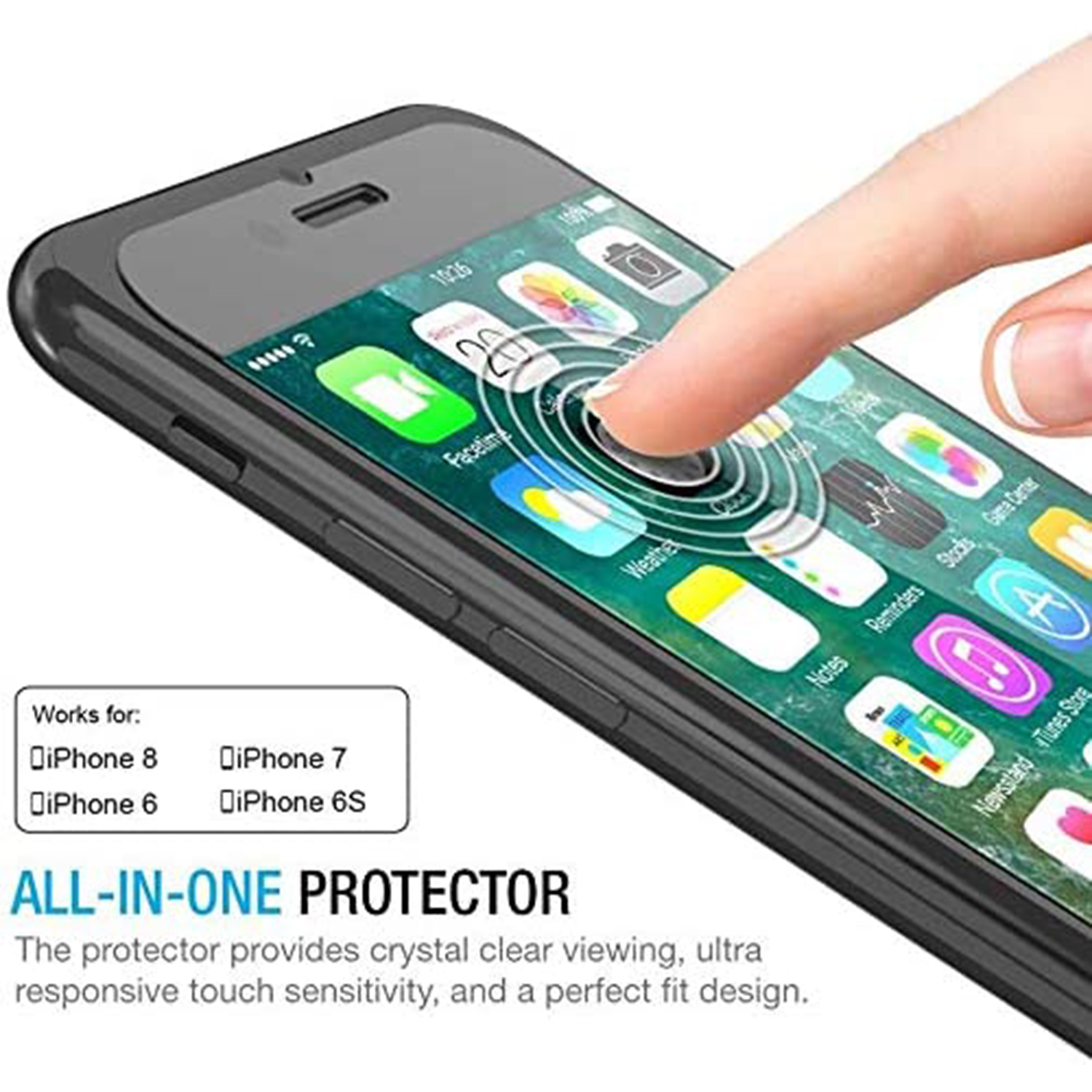 Film protecteur d'écran en verre pour iPhone, 4 pièces, 9H, HD, haute luminosité, Guatemala, SE 2020, SE 2022, 6, 7, 8, 6s Plus n° 3