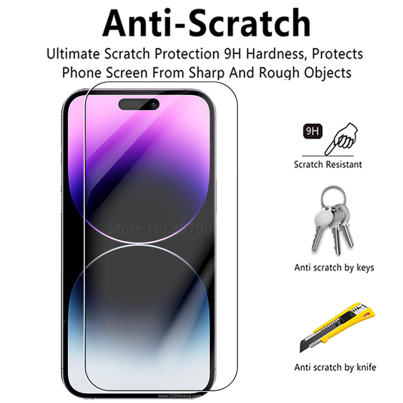 Protecteur d'écran en verre Guatemala 9H pour iPhone, film de protection de sécurité, couverture pour iPhone 13 Pro Max, 14 Pro Max, 13 Mini, 4 pièces n° 4