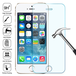 Protecteur d'écran en verre 100D pour iPhone, film de protection transparent pour modèles 7, 8, 6, 6S Plus, 5, 5C, 5S, SE 2020