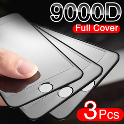 3 pièces couverture complète incurvée verre de protection pour iPhone 7 8 6 S Plus protecteur d'écran trempé iPhone 8 7 6 SE 2020 Film en verre