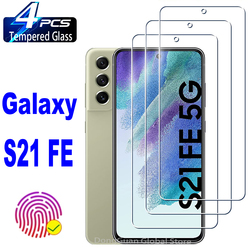 Lot de 2 ou 4 films protecteurs d'écran en verre, 0.2mm, pour Samsung Galaxy S21 FE 5G