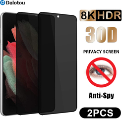 Protecteur d'écran Anti-espion, 2 pièces, Film en verre trempé pour Samsung Galaxy S23 Plus S22 S21 S20 FE A14 A34 A54 A73 A53 A23 A33 A72