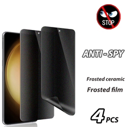 Protecteur d'écran pour Samsung Galaxy, S23, S22, S21, S20 Ultra, FE, S10, 5G Plus, Protection de la vie privée pour Note 20, 10, 9 Plus, Film, 4 pièces