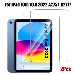 Protecteur d'écran pour Apple iPad 10 10.9 pouces 2022 A2757 A2777, verre à couverture complète pour iPad 10e génération 10.9