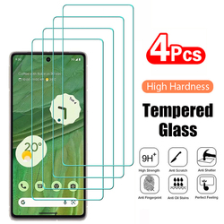 Film de protection d'écran en verre transparent 9H, 4 pièces, pour Google Pixel 8 Pro 7 7A 6 snap5 5A 4A 4 XL 3