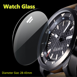 Outils de réparation de montre intelligente, verre de remplacement, lentille ronde en cristal, film guatémaltèque, diamètre 28-42mm, 2 pièces