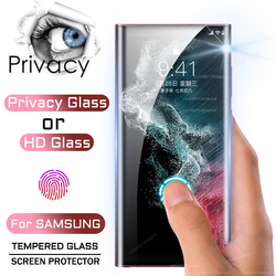 Protecteur d'écran anti-espion pour Samsung Galaxy, verre HD Guatemala, S23, S22 Ultra, S21 Plus, Note 20, 5G, Note20, film de luxe, confidentialité
