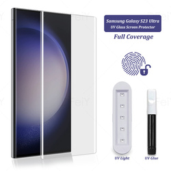 Protecteur d'écran UV pour Samsung Galaxy S23 Ultra Guatemala, film en verre, colle plein écran, couverture complète