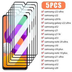 Protecteur de sac en verre à couverture complète, 5 pièces, pour Samsung Galaxy A52S 5G A53 A13 A23 A33 A73 A03 A03S A21S A04 A04S A51 A71