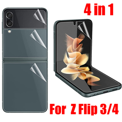 Film hydrogel transparent 256 pour Samsung Galaxy Z Flip 3 4 5, protecteur d'écran pour Samsung ZFLIP3 zflip 4 Flip5, 3 pièces