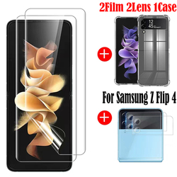 Protecteur d'écran en film hydrogel pour Samsung, étui souple pour Galaxy Z Flip 4 5G, film pour appareil photo Z Flip 4, pas de verre