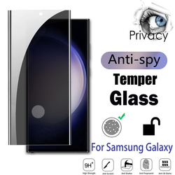 Protecteur d'Écran Anti-espion en Verre pour Samsung Galaxy S23, S22, S21 Ultra Plus, Note 20, Couverture Complète, 5G