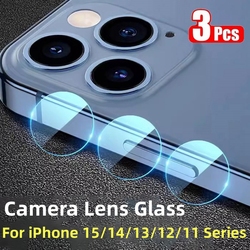 Protecteur d'objectif d'appareil photo pour iPhone, verre d'objectif d'appareil photo pour iPhone 15, 14, 13 Pro Max, 14, 15 Plus, 15 Pro Max, 3 pièces