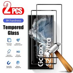 Protecteur d'écran, 2 pièces, Film en verre trempé pour Samsung Galaxy S22 Ultra S21 S23 Plus s20 s21 FE S23 Plus