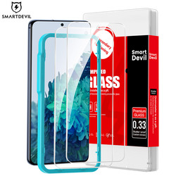 SmartDevil – protecteur d'écran pour Samsung Galaxy S20 FE, 2 pièces, en verre trempé HD, facile à installer, avec outil