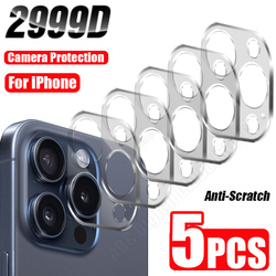 Protecteur d'objectif d'appareil photo en verre pour iPhone, iPhone 15, 14, 13, 12, 11, Pro, Max, Mini, Guatemala, iPhone 14, 15, Plus, SE2020, 5 pièces